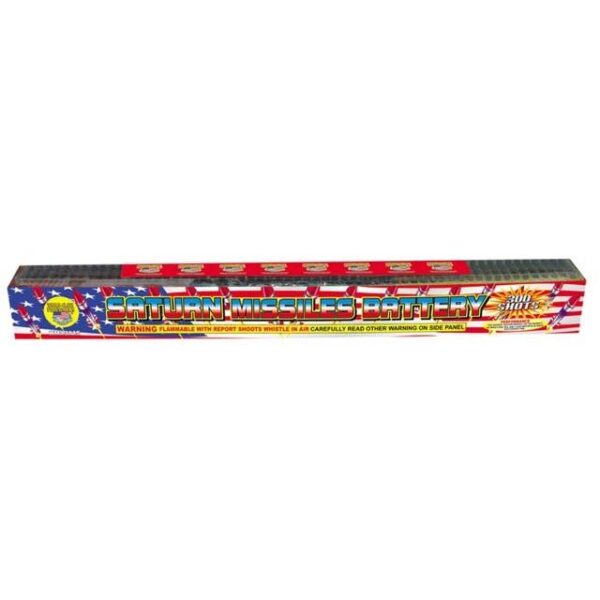 300 Shot Saturn Missile - Multi-Effect Fireworks Repeater