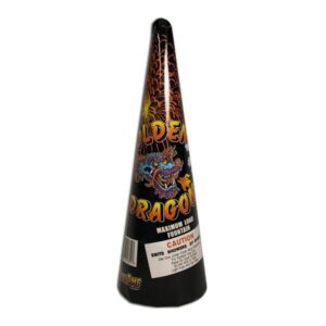 Golden Dragon Cone - Fireworks Fountain