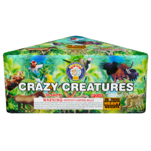 Crazy Creatures 500 Gram Fireworks Repeater