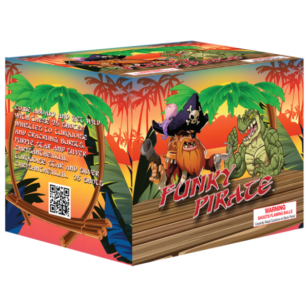 Funky Pirate 200 Gram Fireworks Repeater
