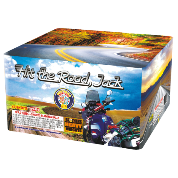 Hit the Road Jack 500 Gram Fireworks Cake