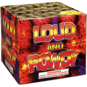 Loud and Rowdy 500g Fireworks Cake