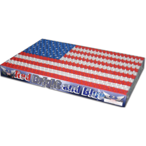 Red, Bright and Blue Saturn Missile Battery Firework