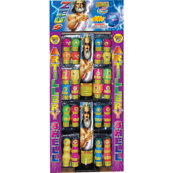 Zeus Fluorescent Artillery Shell Fireworks Kit